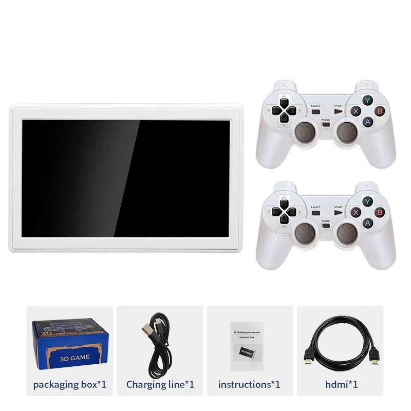 AMPOWN XP18 Game Console 7 Inch Screen HDMI Output, Up to 11000 Games