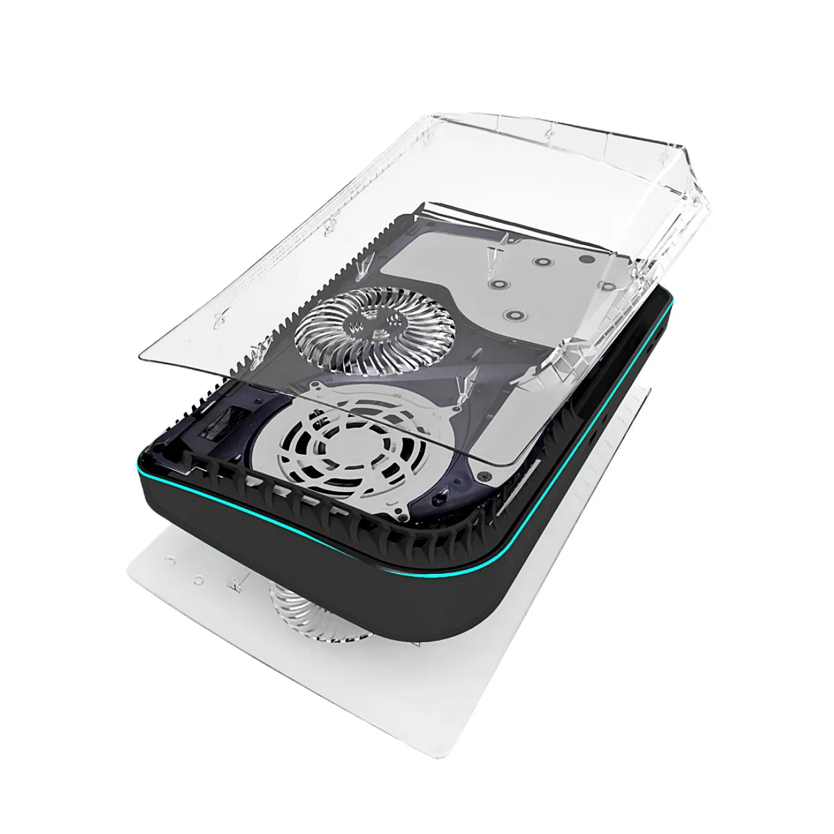 Transparent Cooling Vent Shell for PS5 Disc Edition