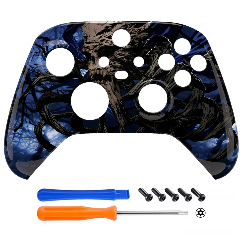 eXtremeRate Replacement Front Housing Shell for Xbox Series X & S Controller - Glow in Dark - The Awakening of the Earth Lord