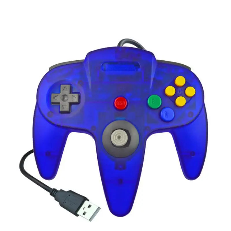 USB Wired N64 Controller Gamepad for PC & Mac, Classic Joystick
