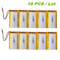 10PCS 103665 With JST 1.25mm Plug Li-Polymer Battery 3.7V 3000mAh For Open Source Console Miyoo Mini Plus Game Machine Battery