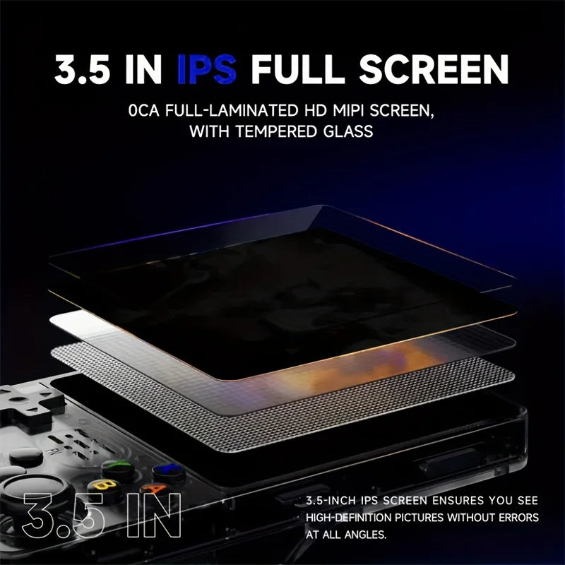 R36S Pocket Retro Handheld Game Player with Linux Operating System, Built-in 3.5 Inch IPS Display, Portable Gaming Console