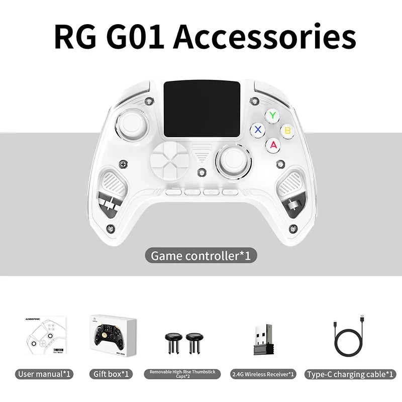 Anbernic RG G01 Hall Effect Wireless Controller for PC & Switch