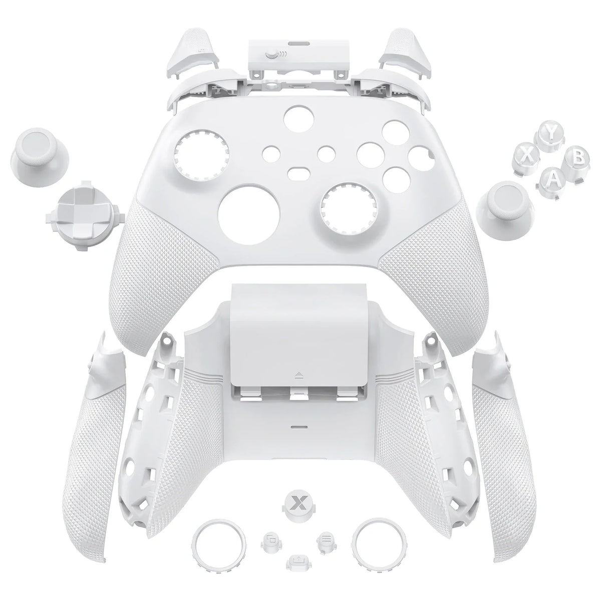 eXtremeRate ASR Version Full Set Shell Buttons for Xbox Core Controller (Xbox Series X & S Controller) - Diamond Textured Black