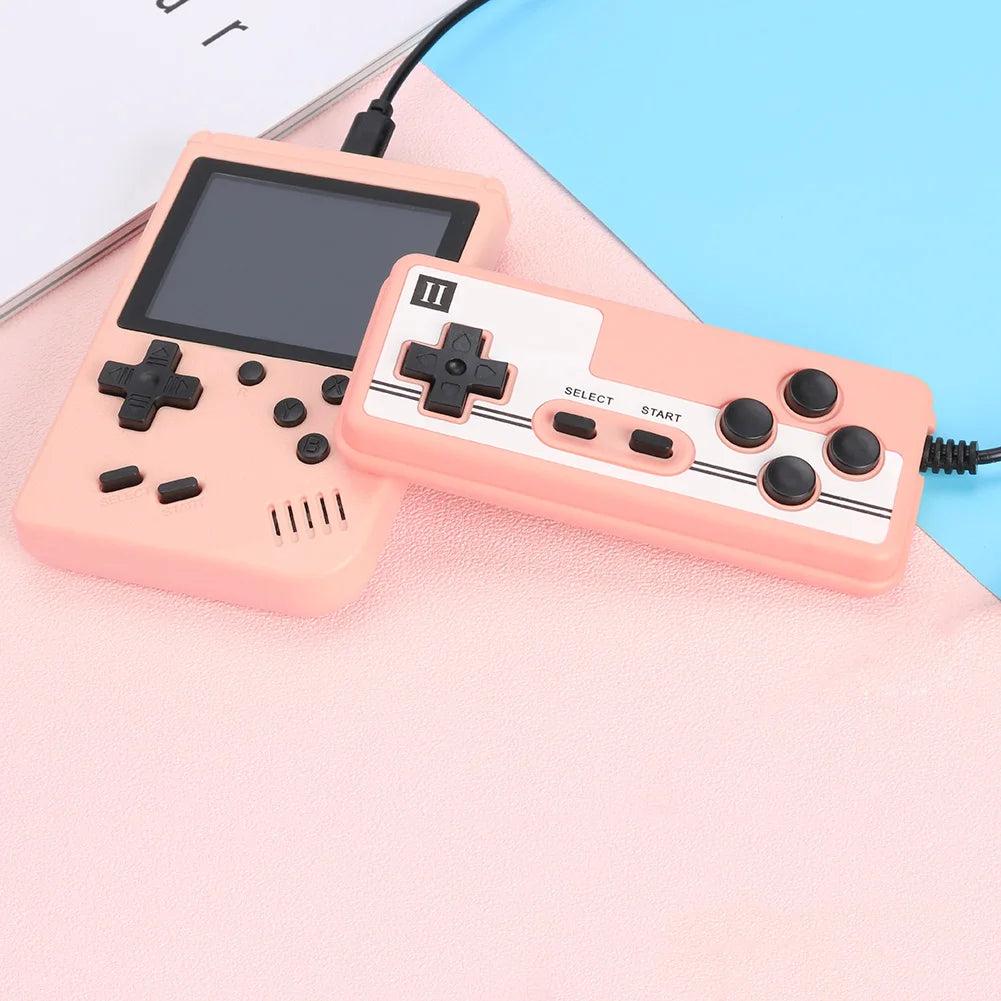 3 Inch Retro Handheld Game Console, 400/500/800 Games, AV Out