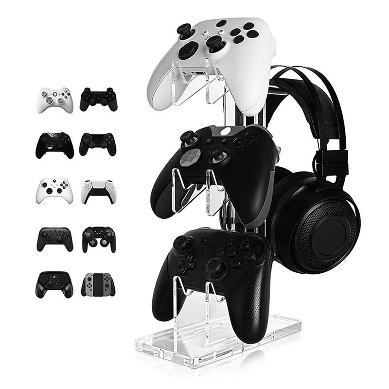 Controller and Headphone Display Stand for PS5, PS4, Xbox