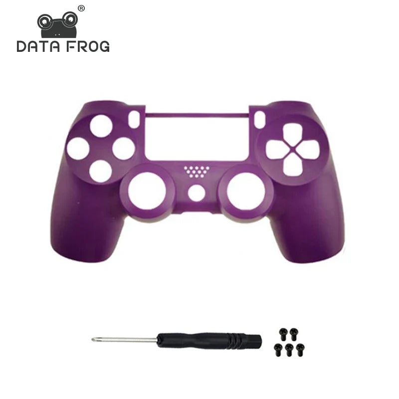 DATA FROG PS4 Slim Pro Controller Front Shell Replacement Cover  DIY Mod Repair Kit Single Front Cover