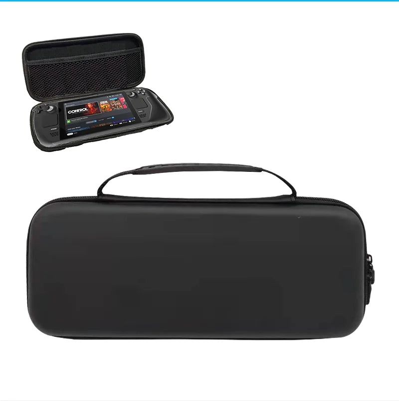 Portable Storage Bag + Crystal Shell + Tempered Glass + Dock Stand + Silicone Case for Steam Deck Accessories