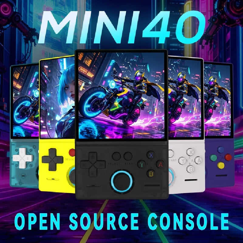 Mini40 Retro Handheld Console, Up to 22,000 Games, PSP GBA