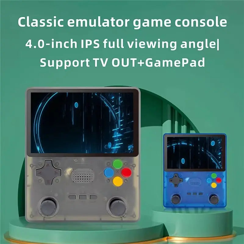 R39S Retro Handheld Game Console 4-Inch IPS Screen Linux 64GB
