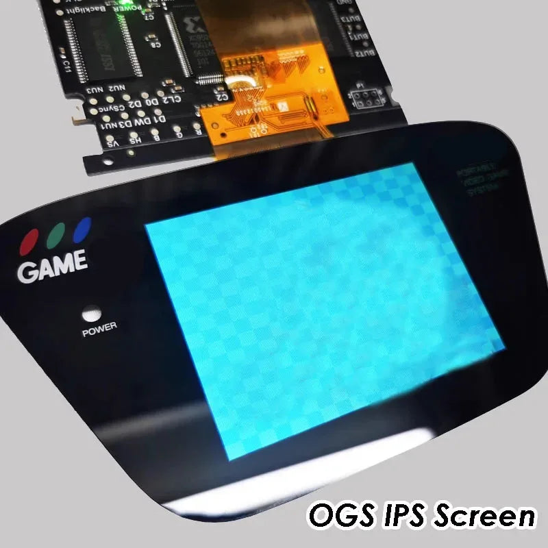 For SEGA Game Gear GG Console V4.2 LCD Screen HighLit Full Display VGA Out Mod Highlight Adjustable Brightness LCD Kits