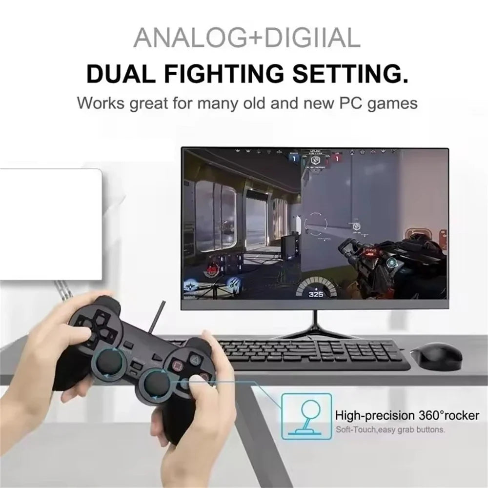 MEUYAG For PS2 Wired Gamepad Controller Game Joystick Vibration Game Controller For PlayStation 2 Ps2 Controller Game