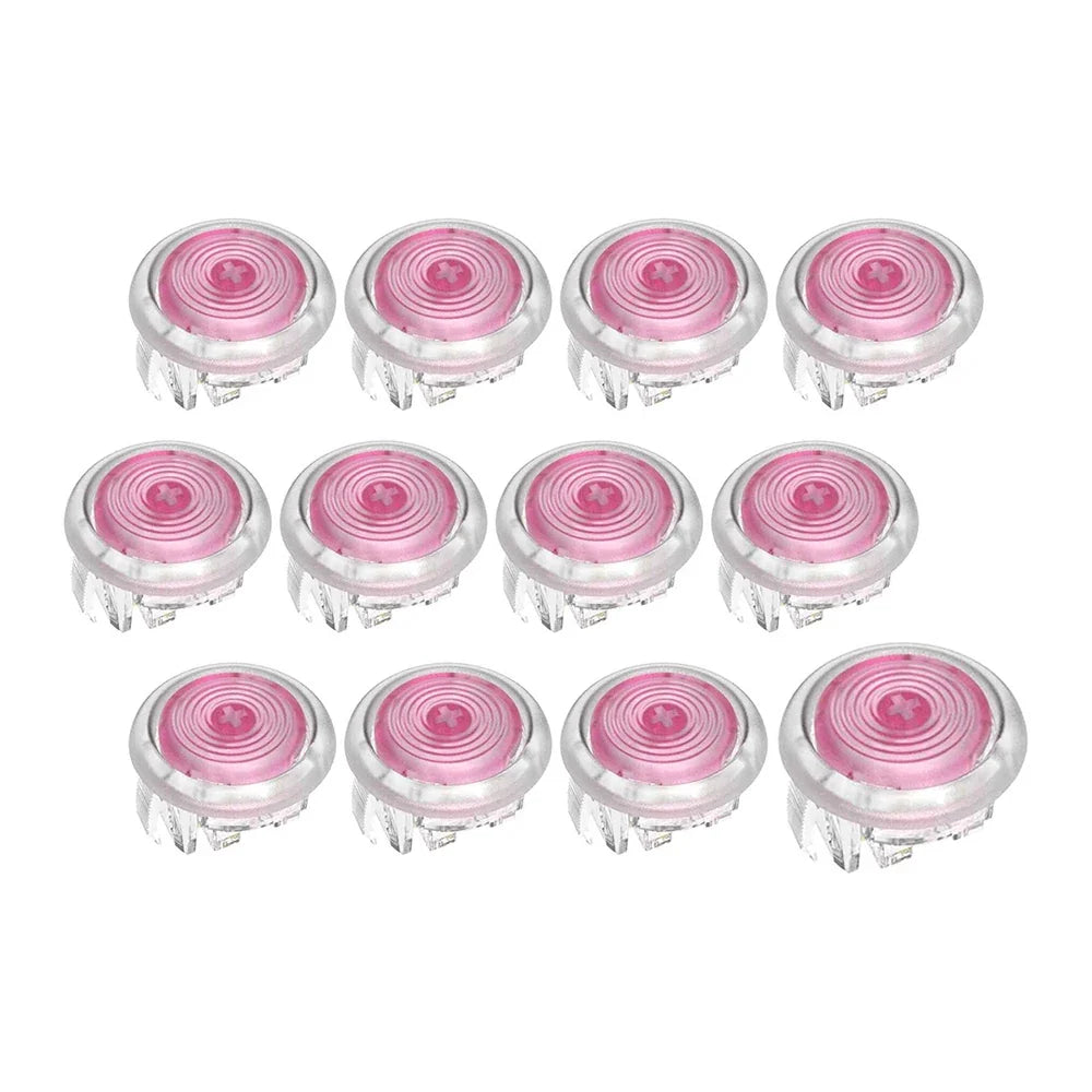 11pcs 24mm 1pcs 30mm Punk Workshop Mechanical Buttons PushButton with Cherry Silver Switch for Hitbox Fight Stick Arcade Cabinet