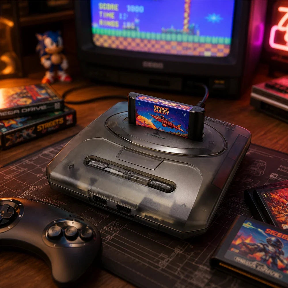 LinkRetro Mega Drive II / Genesis 2 Transparent Shell