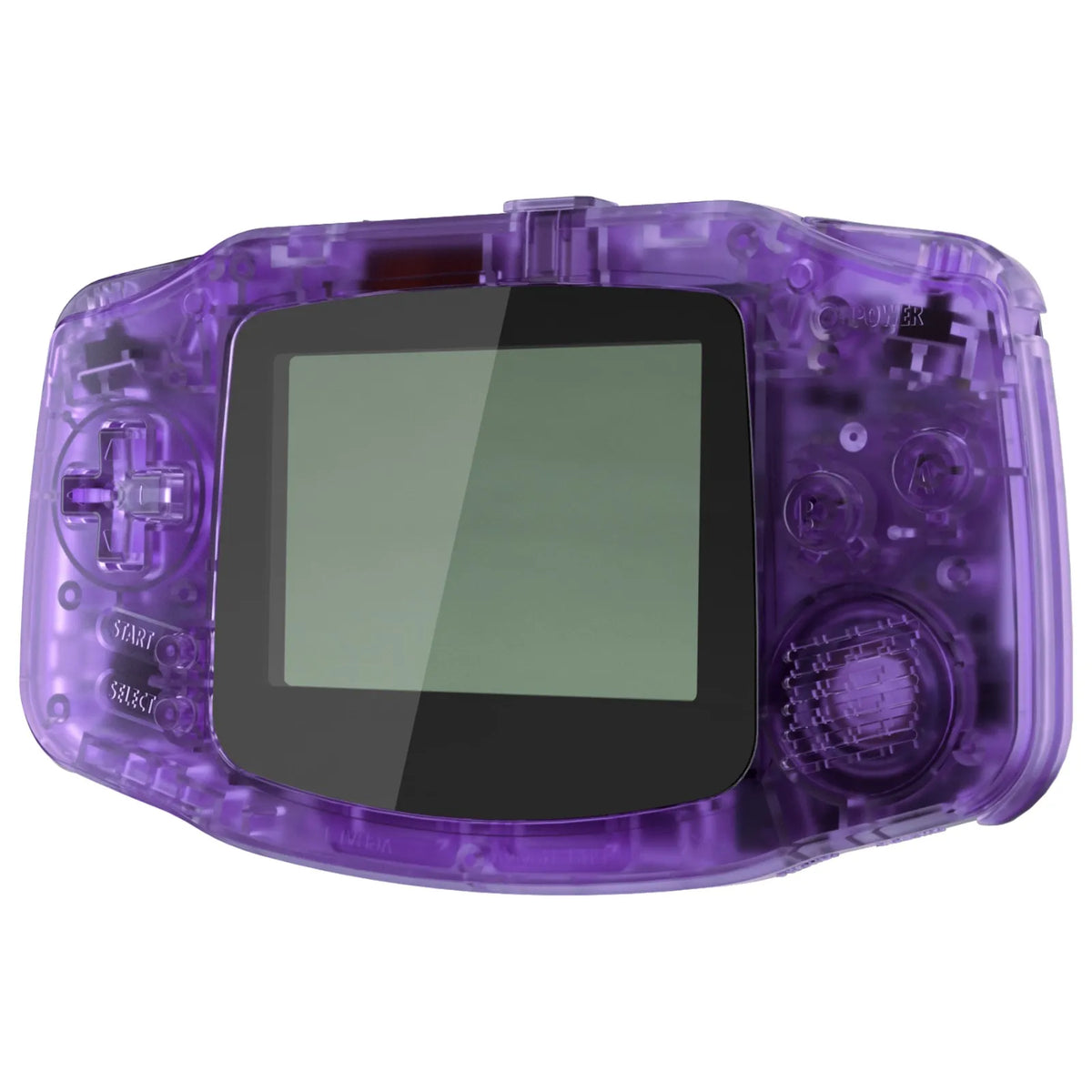 eXtremeRate IPS Ready GBA Shell, Clear Atomic Purple/Black