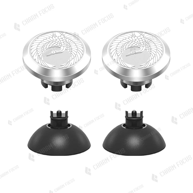 1set For PS4 PS5 Edge Elite Game Handle Controller Metal High and Low Rocker Cap Paddle Back Button Accessory