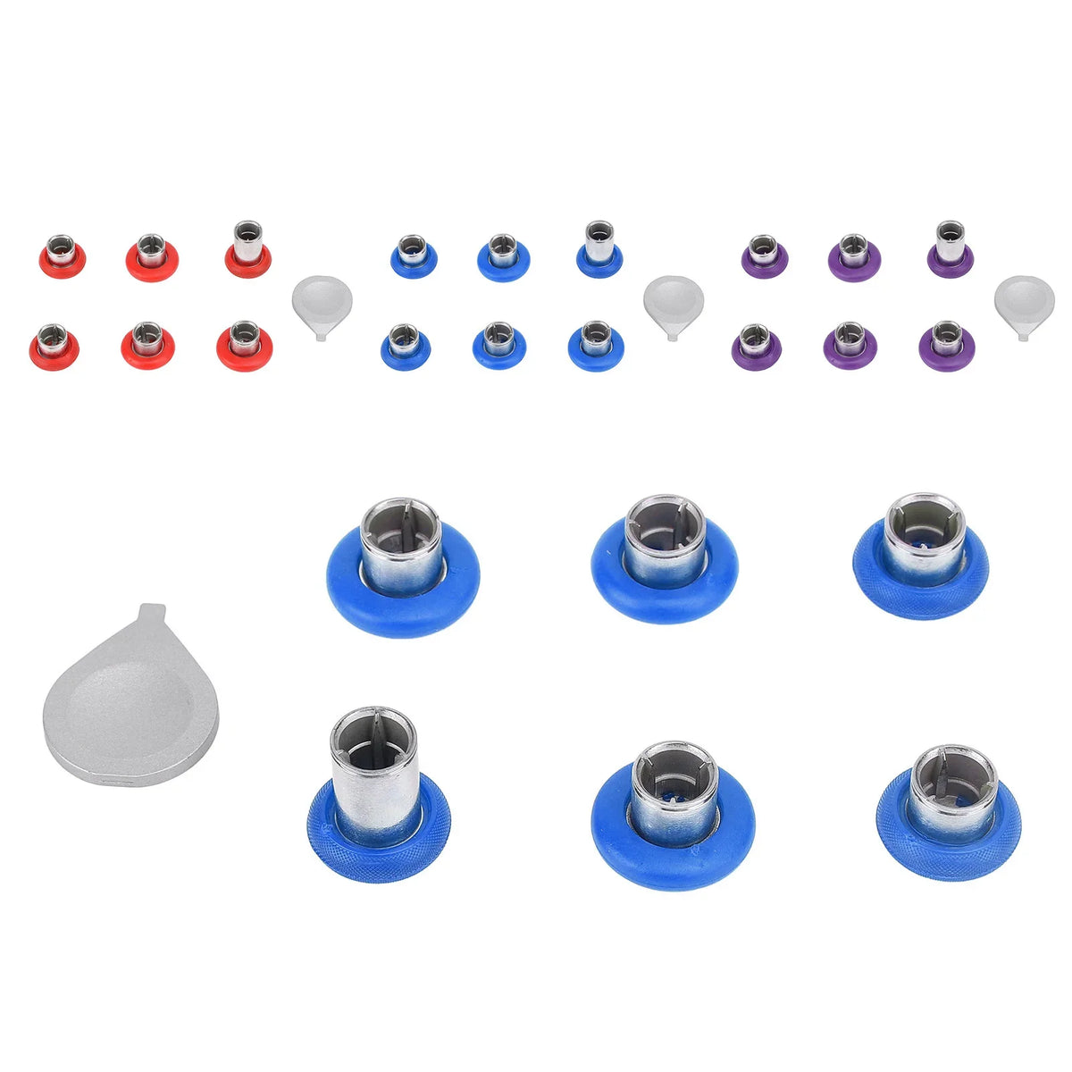 Game Controller Thumb Grip Interchangeable Thumbstick Rubber and Stainless Steel Game Controller Thumbstick for Elite Series 2