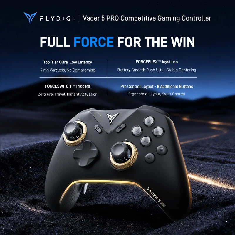Flydigi Vader 5 Pro V2 Wireless Hall Effect Controller for PC