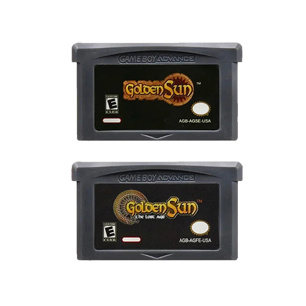 Golden Sun GBA Cartridge, The Lost Age and Game Selections