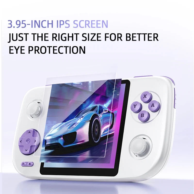 NEW GAMEMT E3 Vigor 3.95-inch 720*720 IPS Screen Retro Handheld Game Console 8-CORE ARM CORTEX-A7 5000mAh High-capacity Battery