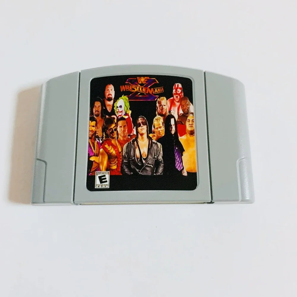 N64 Game Cassette, US Version,Conker's Bad Fur Day(Uncensored)，Slasher Kart64 ，WWF WrestleMania X,  64-bit English Game Cassette