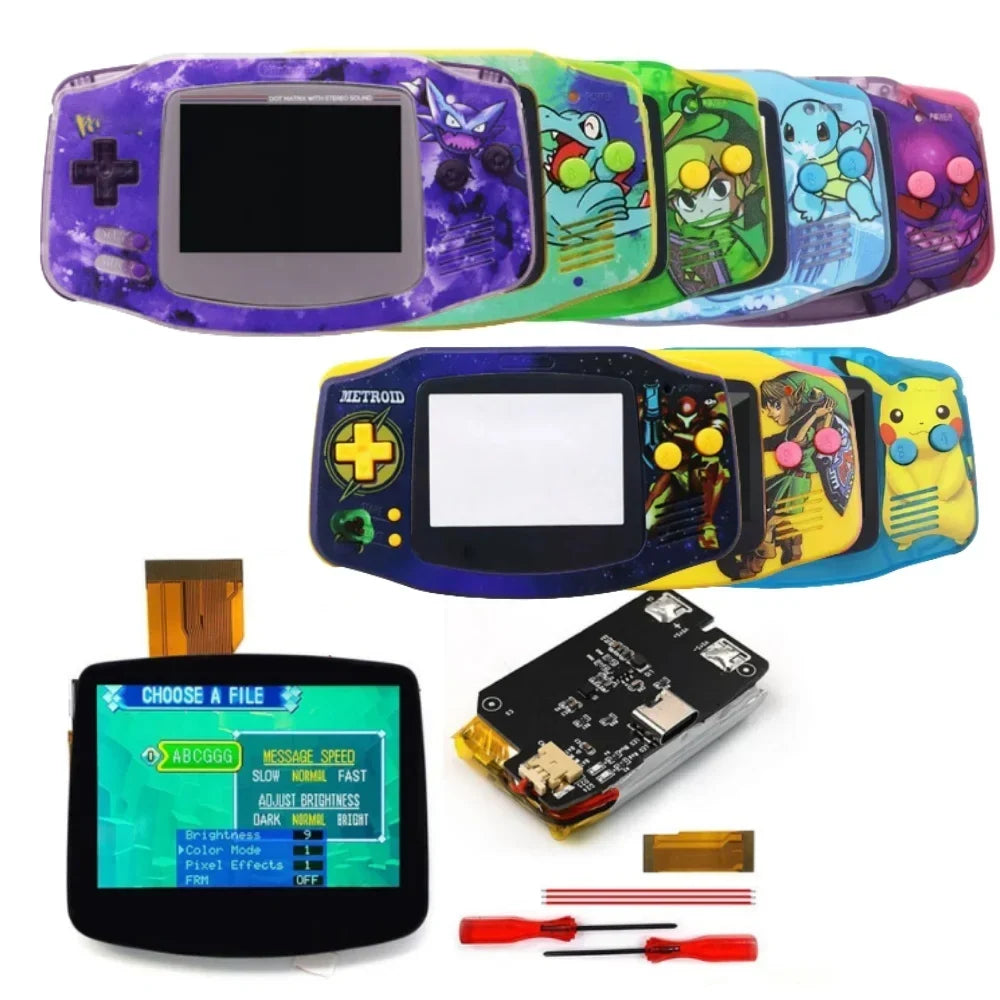 Hispeedido GBA 3.0-Inch V5 Laminated IPS Screen Kit, Type-C