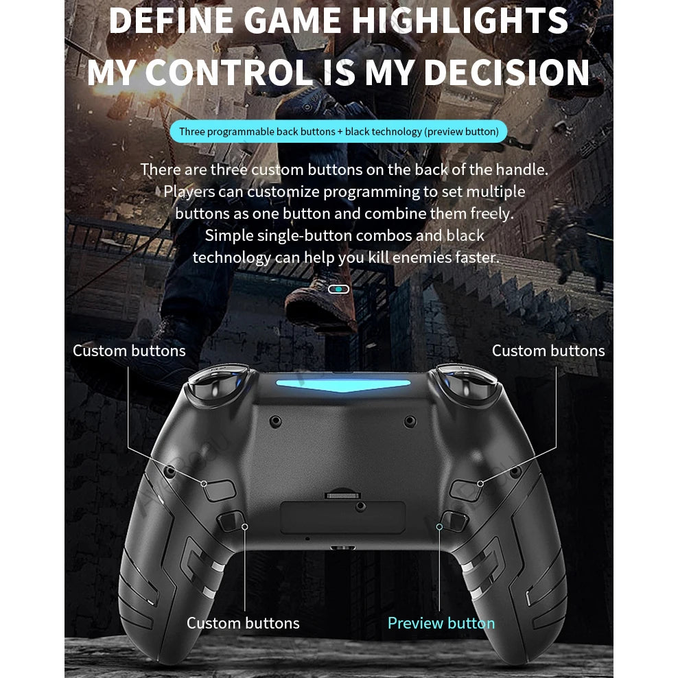 Wireless Game Controller for PS4, PS3, Android and PC