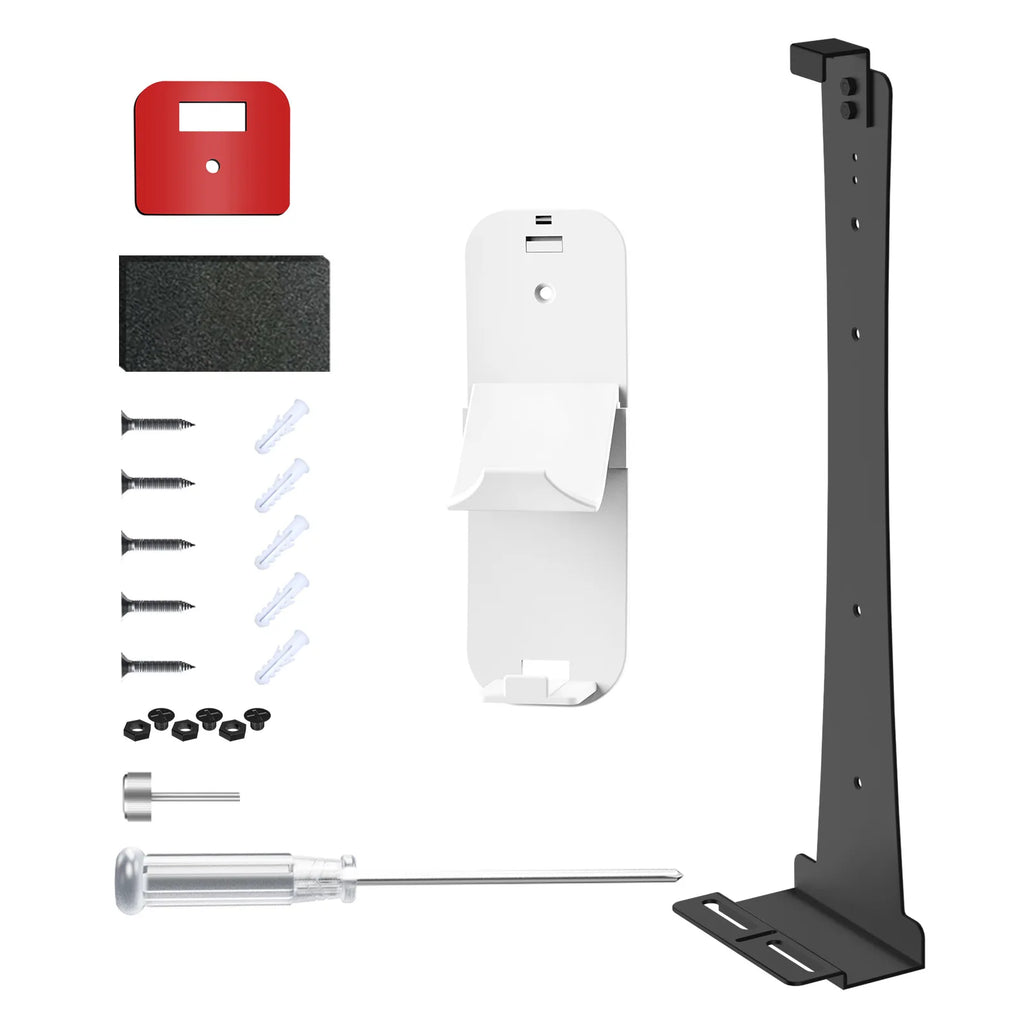 For PS5Pro/Slim Console Wall Mount Hook Set, Metal Wall Hanging Stand P5 with Controller&Headphone