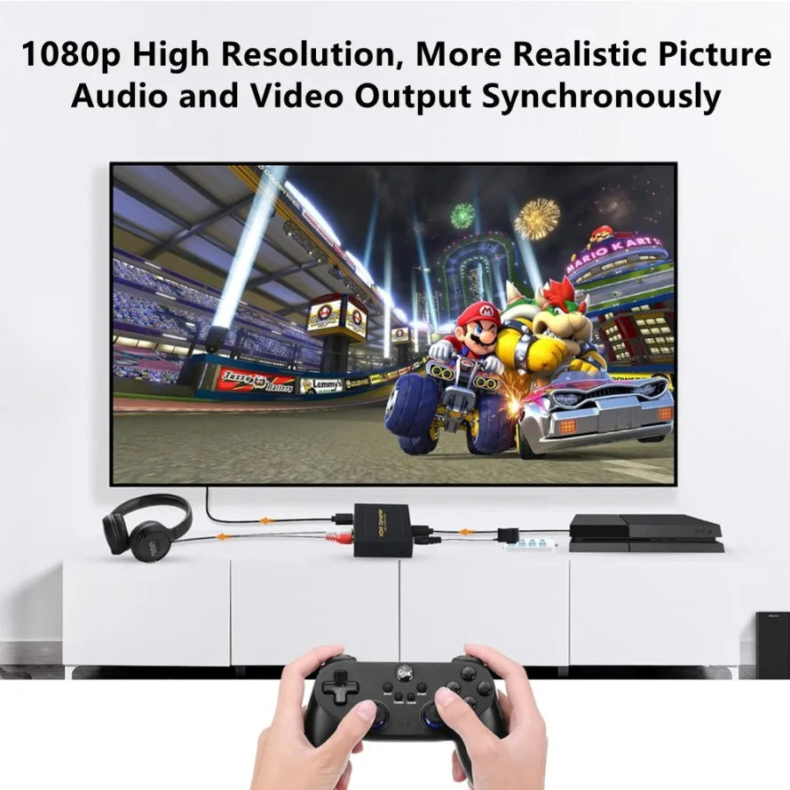 HDMI Audio Extractor with Optical SPDIF and Stereo Output