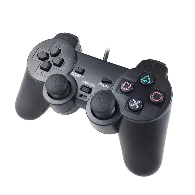Wired Gamepad for PS2 Console Controller for Mando PS2 Joystick for Playstation Dual Shock Vibration Joypad Wired PC Controller
