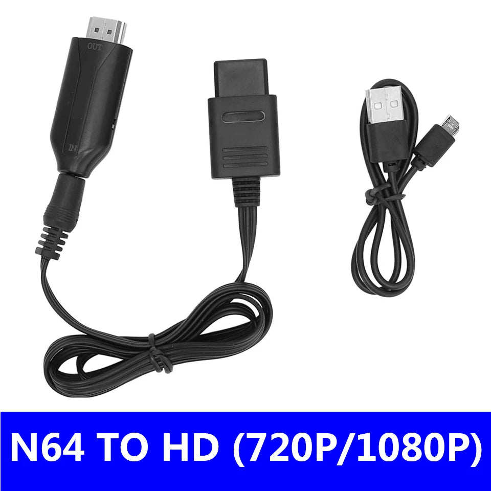 Game Console N64 to HDMI-Compatible Converter  Adapter  For Nintend 64/GameCube/SNES HDMI-compatible HDTV Adapter cable 1.8m