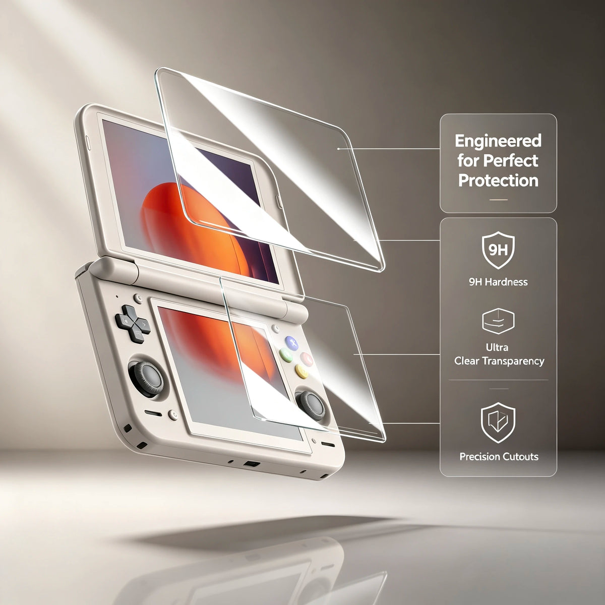 Tempered Glass Screen Protector and Storage Bag Options