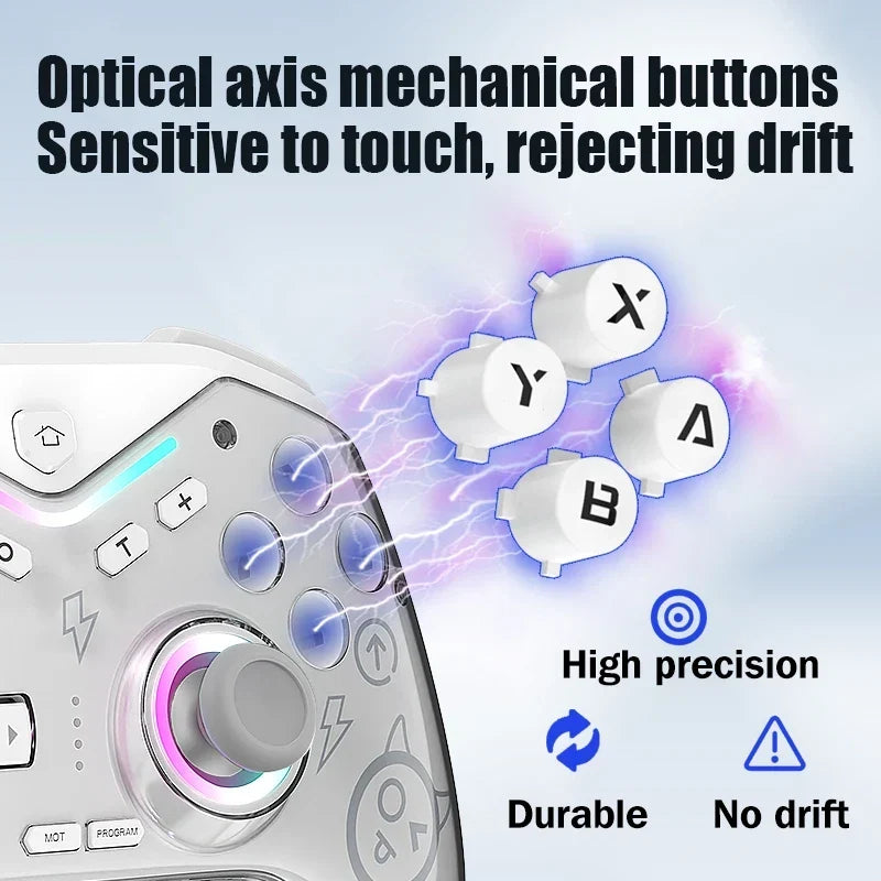 CM-619 Wireless Controller for Switch, PC, Android & iOS, RGB