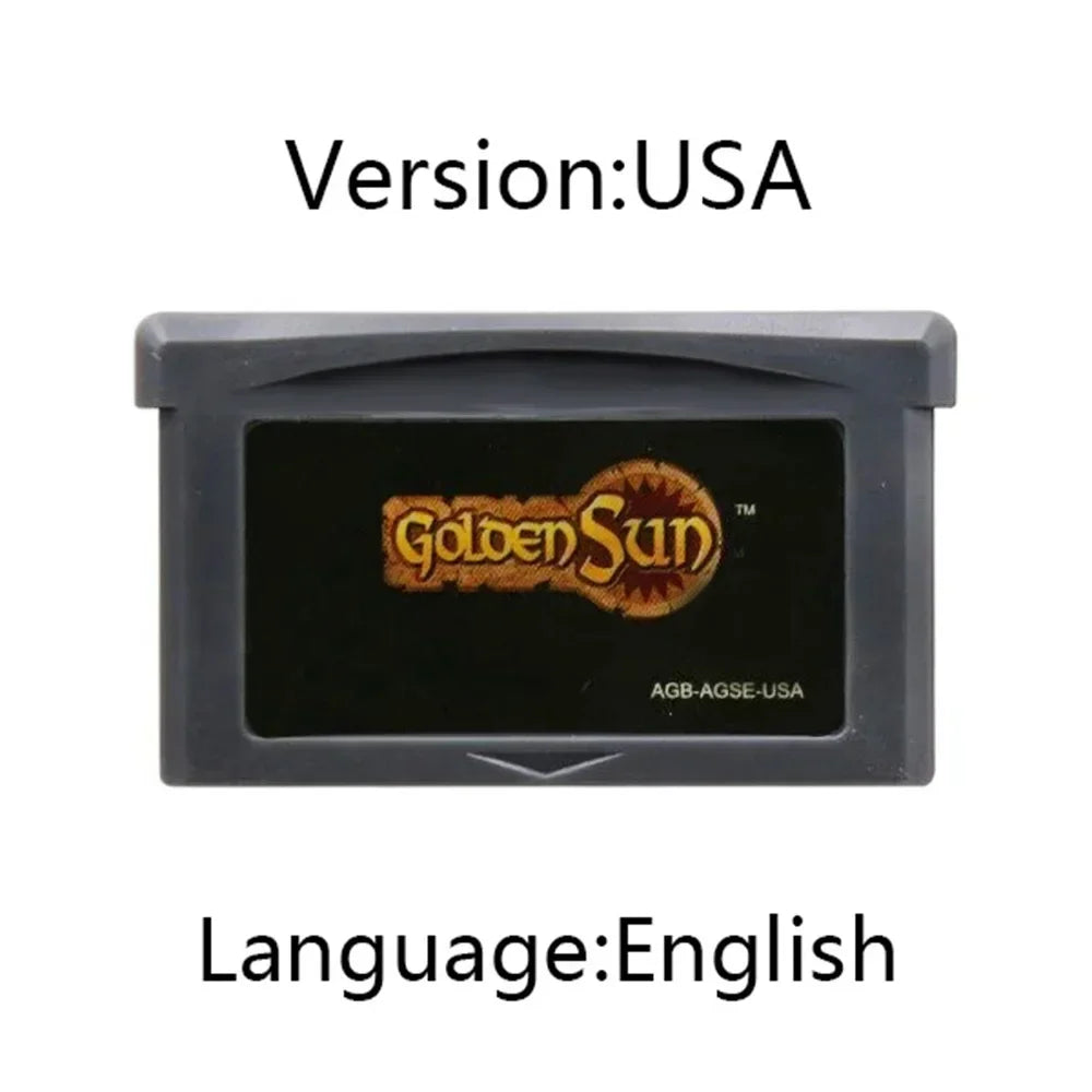 Golden Sun GBA Cartridge, The Lost Age and Game Selections