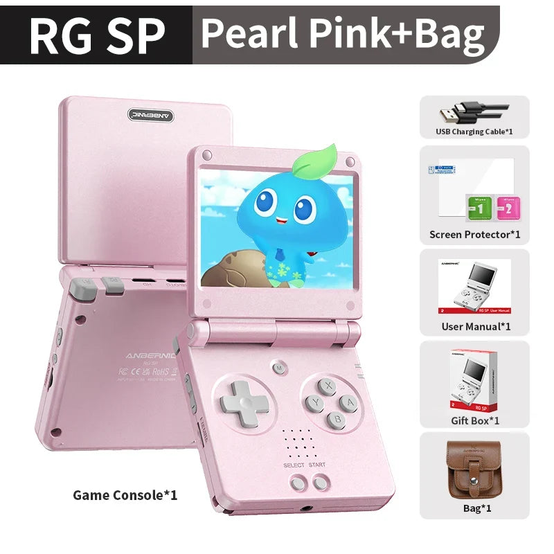 Anbernic RG SP Flip Handheld Game Console, 3.4-Inch IPS, 3300mAh