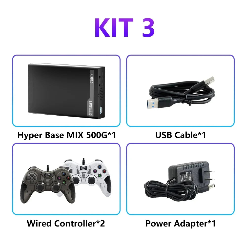 Mix 500G Preloaded Gaming HDD for PC, 38200+ Games