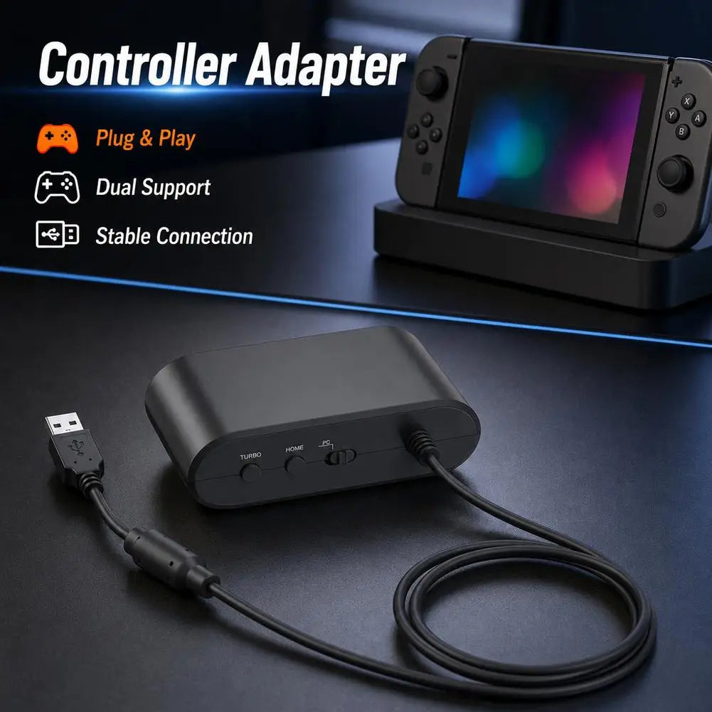 N64 Controller Adapter for SWITCH OLED PC – Turbo Function Classic Controller Converter For Gaming Accessories