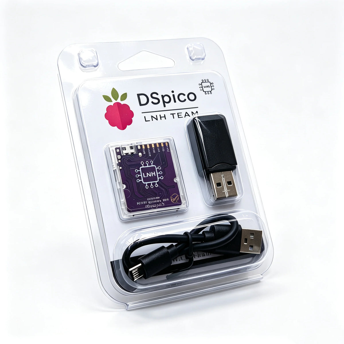 DSpico Open-Source Reader Cart, Black/Clear Shell for NDS/DSi