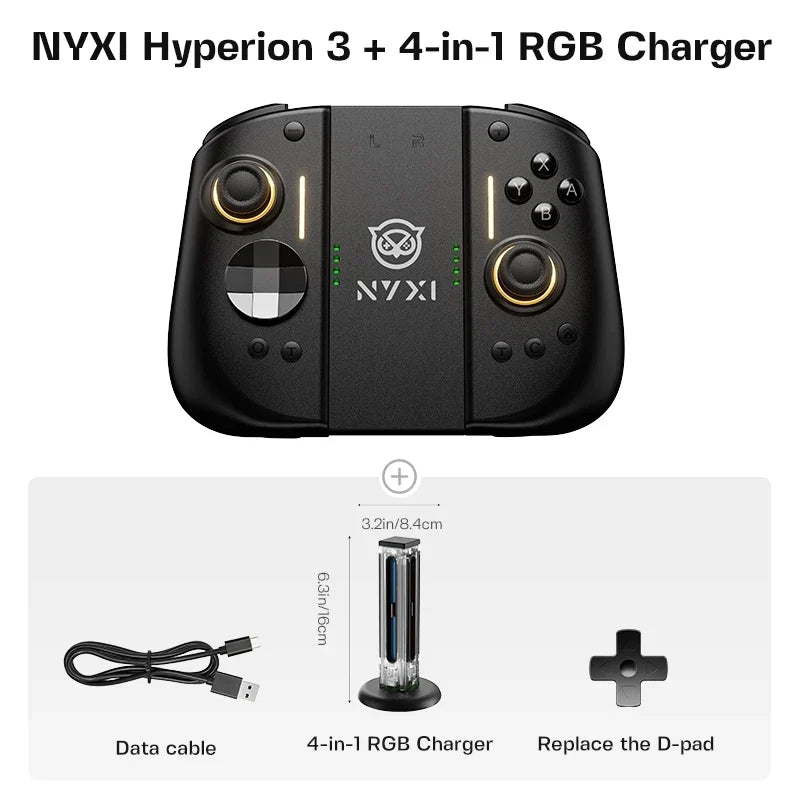 NYXI Hyperion 3 Wireless Joypad for Switch 2, Hall Joystick Magnetic Controller