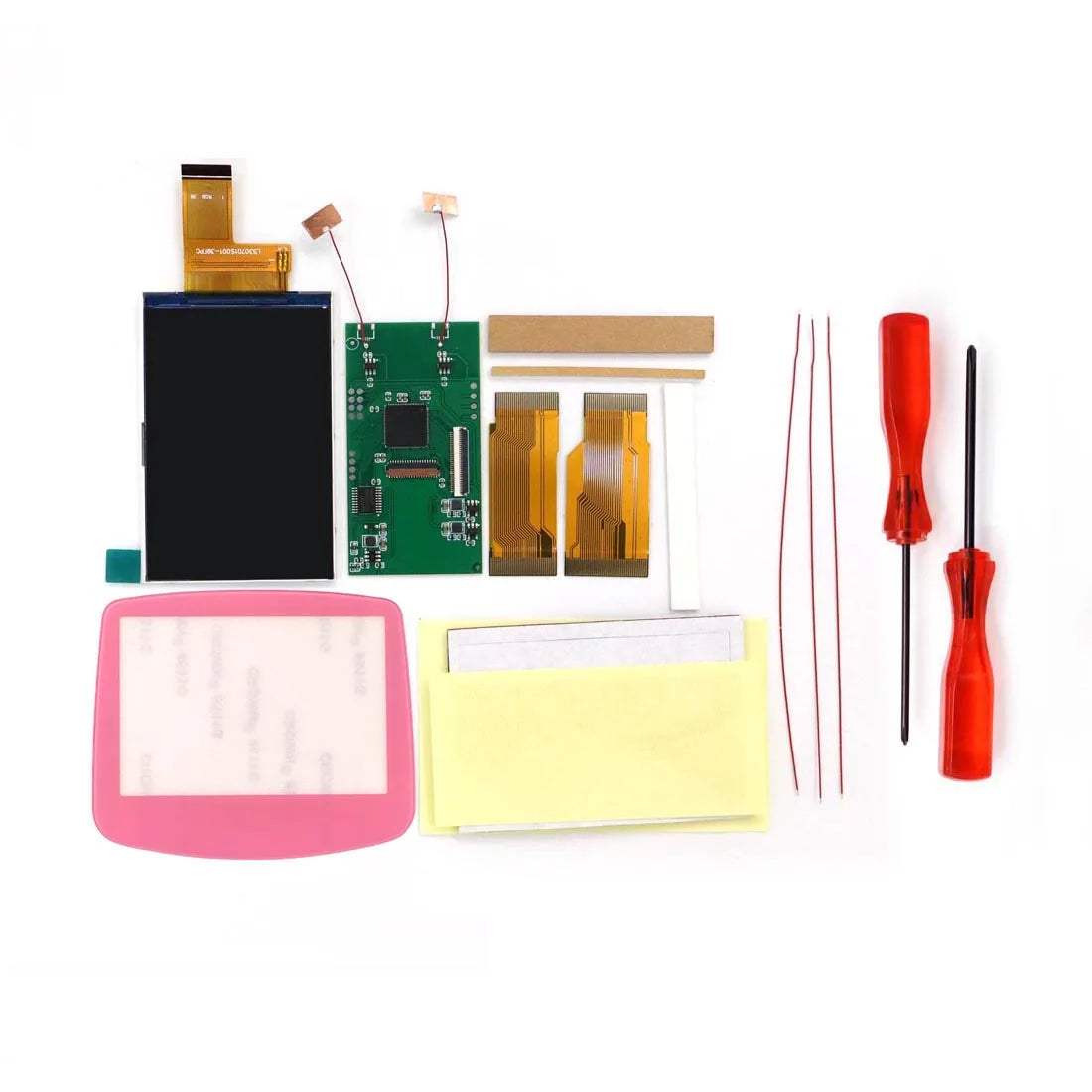 Hispeedido 3.0 Inches Non-Laminated Add Desaturation V5 Drop in 720x480 IPS Backlight LCD Screen Kit No Need Trim Shell For GBA