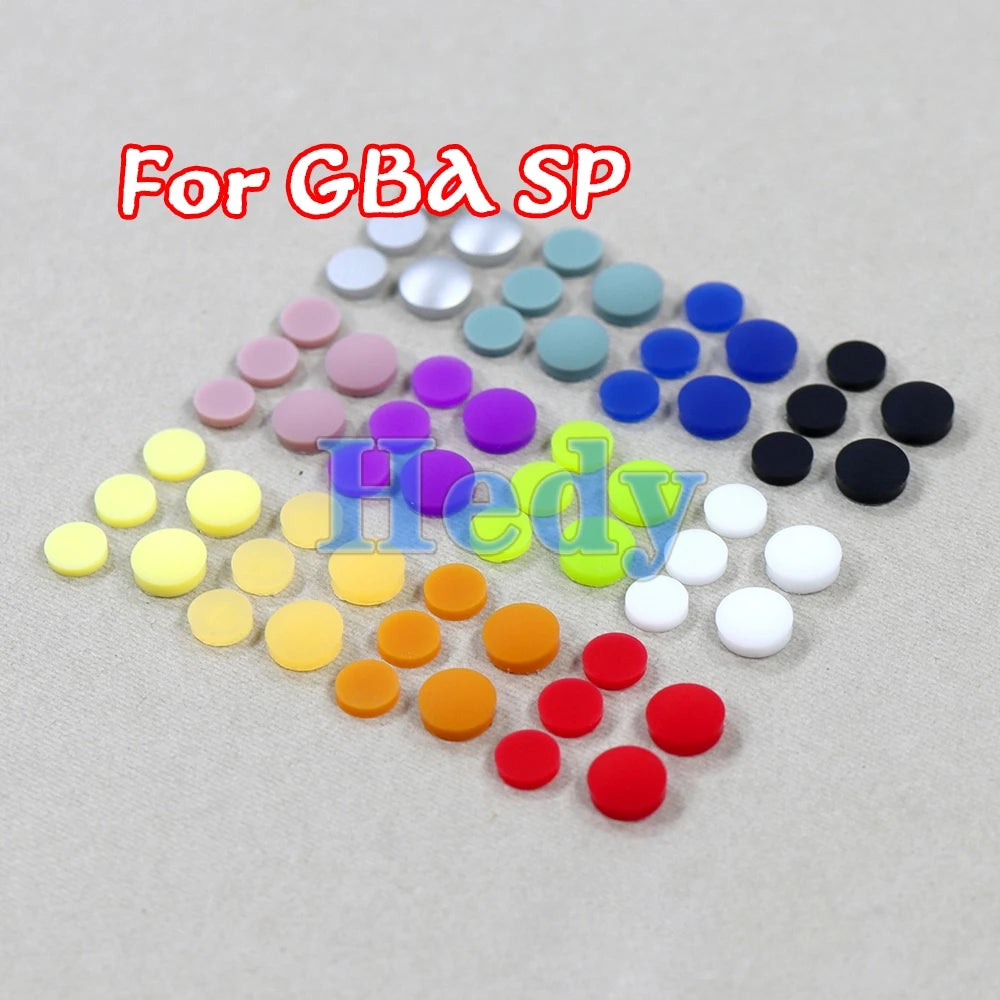 1set For GBA SP Replacement Screw Dust Plug Cover Rubber Plug For Gameboy Advance SP Shell Housing Luminous Rubber
