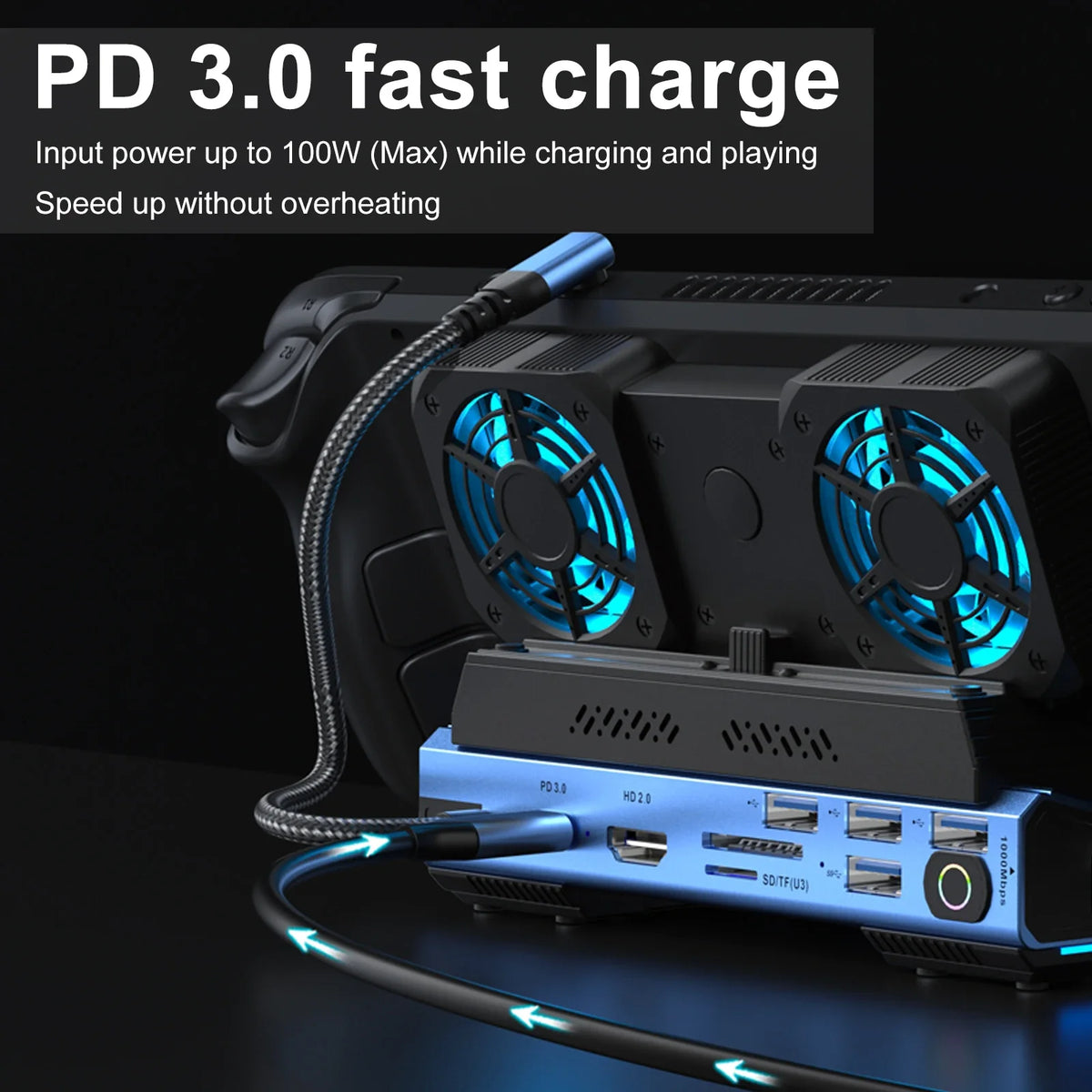 10-in-1 Dock for Nintendo Switch & Steam Deck, M.2 NVMe Box