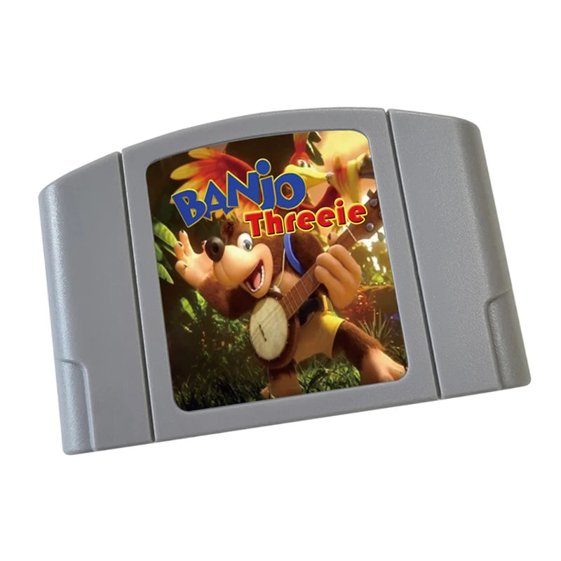 Banjo Threeie N64 Custom ROM Cartridge, USA NTSC or EUR PAL