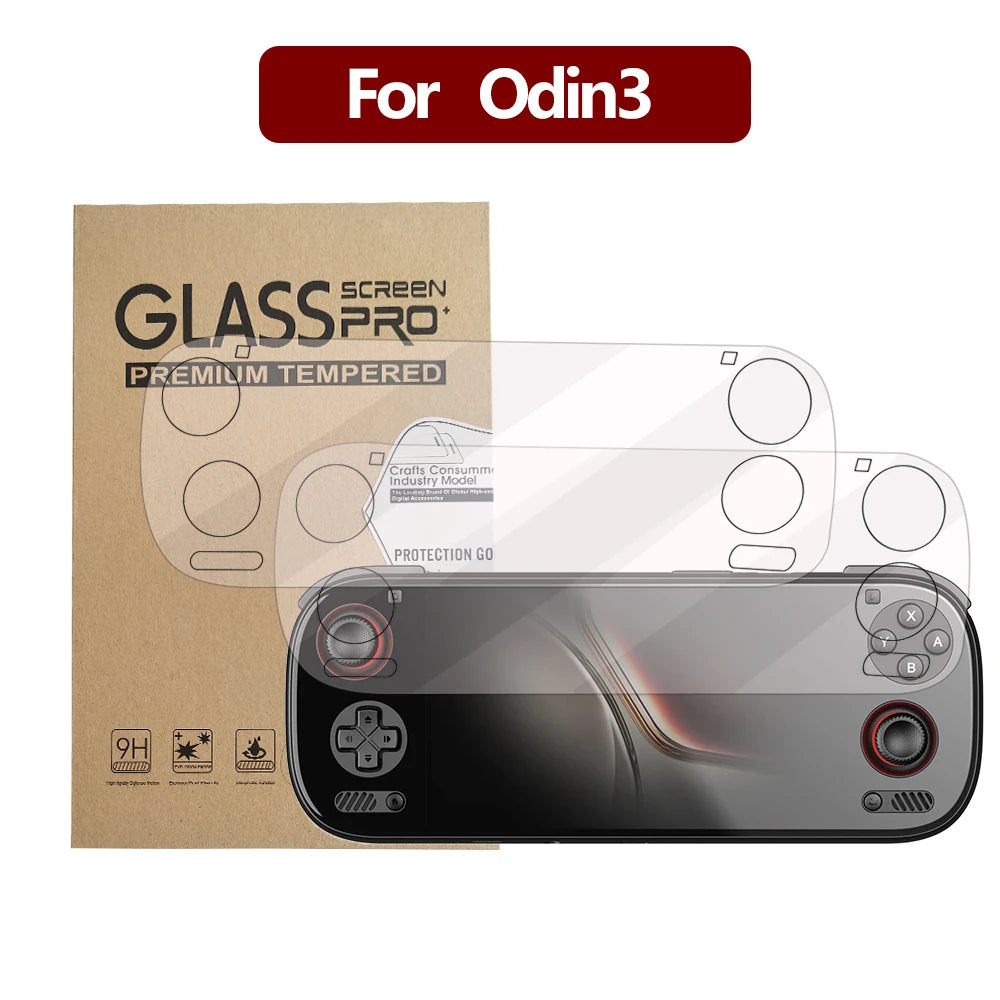3 Pack Screen Protector 6h Hardness Screen Guard for AYN Odin 3 Odin3 Soft PET Film Cover Anti-Fingerprint HD Clear Flexible