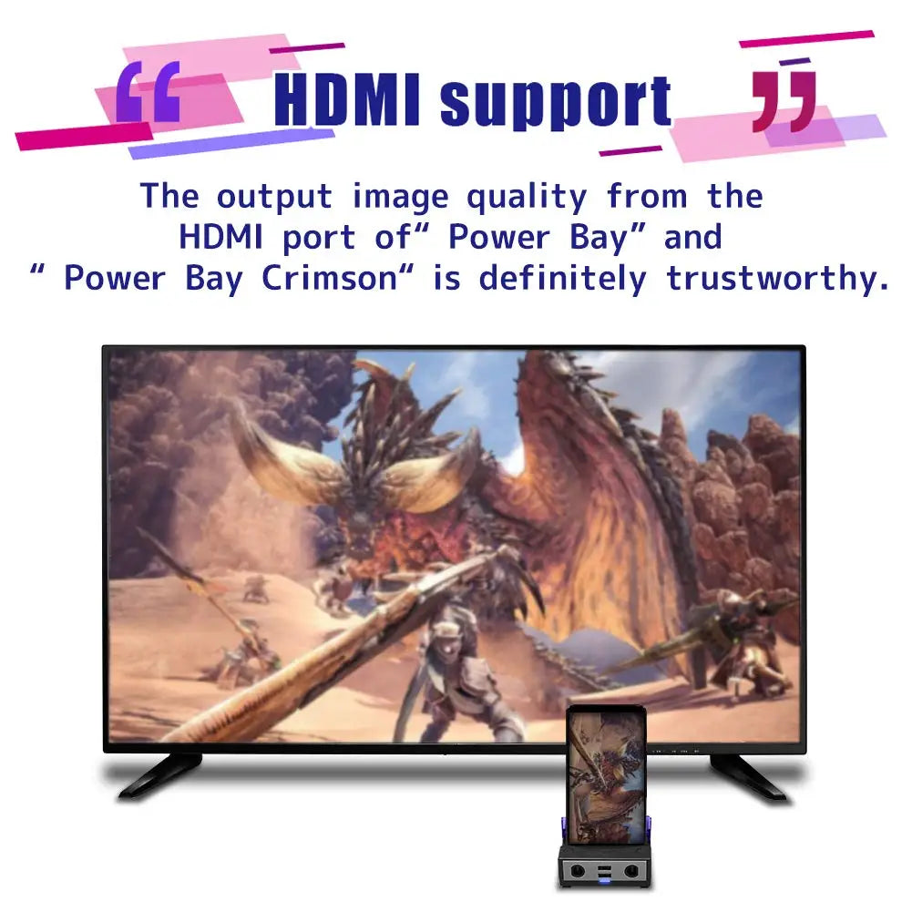 Brook Power Bay Dock for Nintendo Switch, HDMI, USB-C