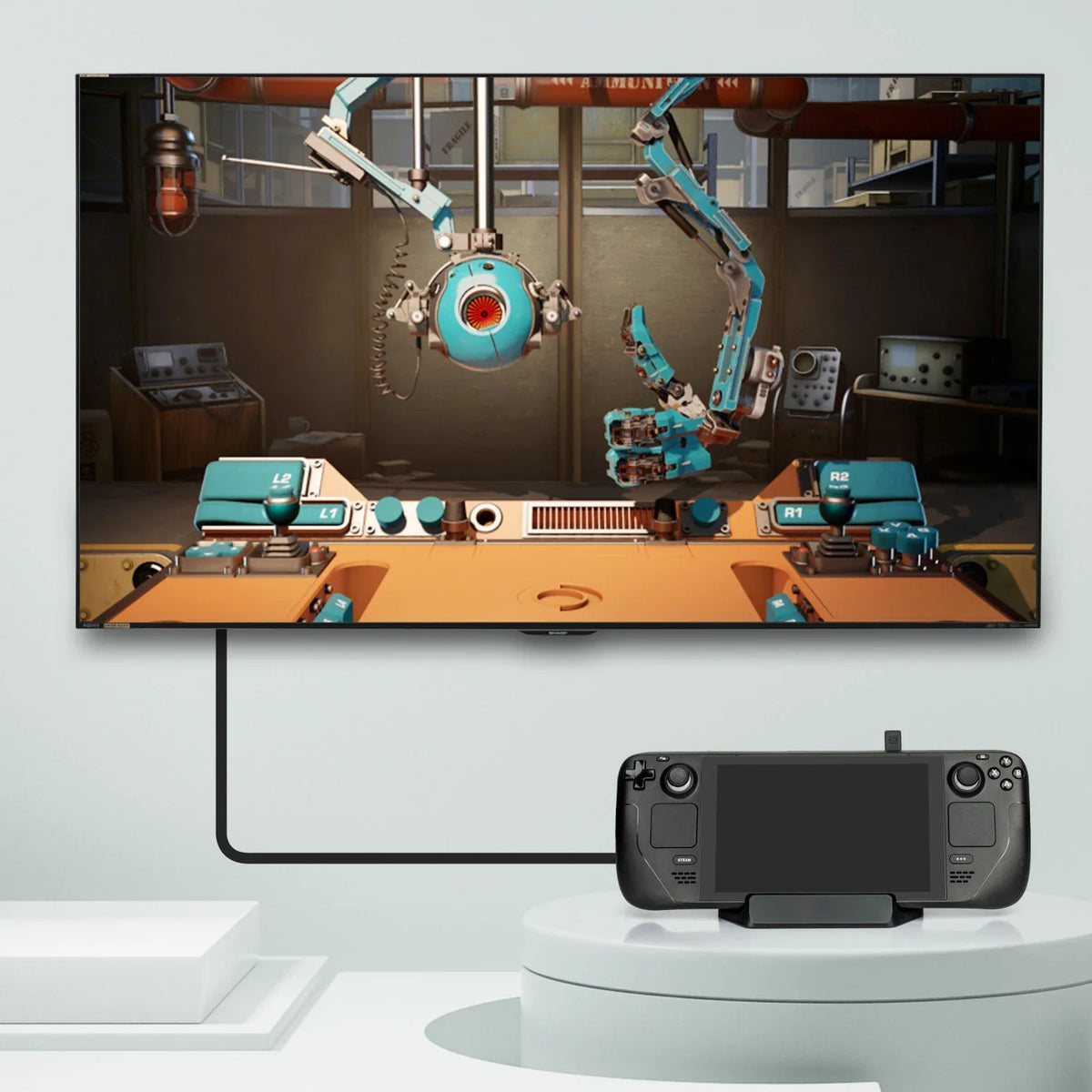 RGeek Steam Deck Dock with 4K HDMI, RJ45 Ethernet & PD Charging