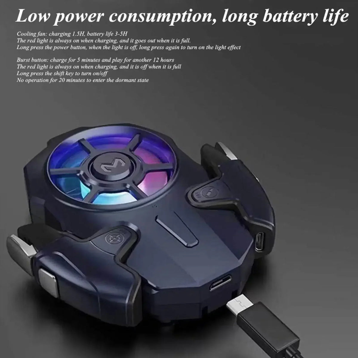 Mobile Phone Gaming Trigger Gamepad AK03 with Radiator for iPhone