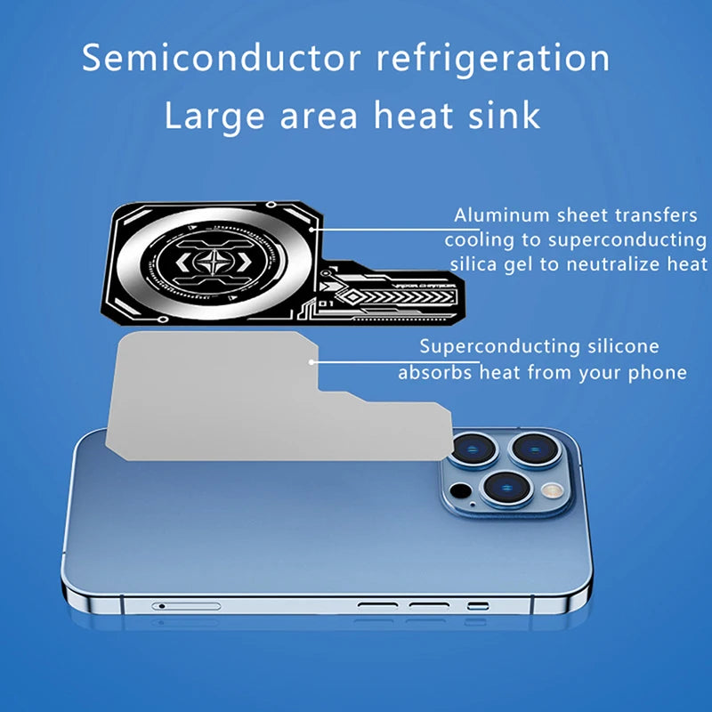 Mobile Phone Cooling Plate Heat Sink Expend Cooling Area For Cooling Fans Game Cooler Cell Phone For IPhone/Samsung/Xiaomi