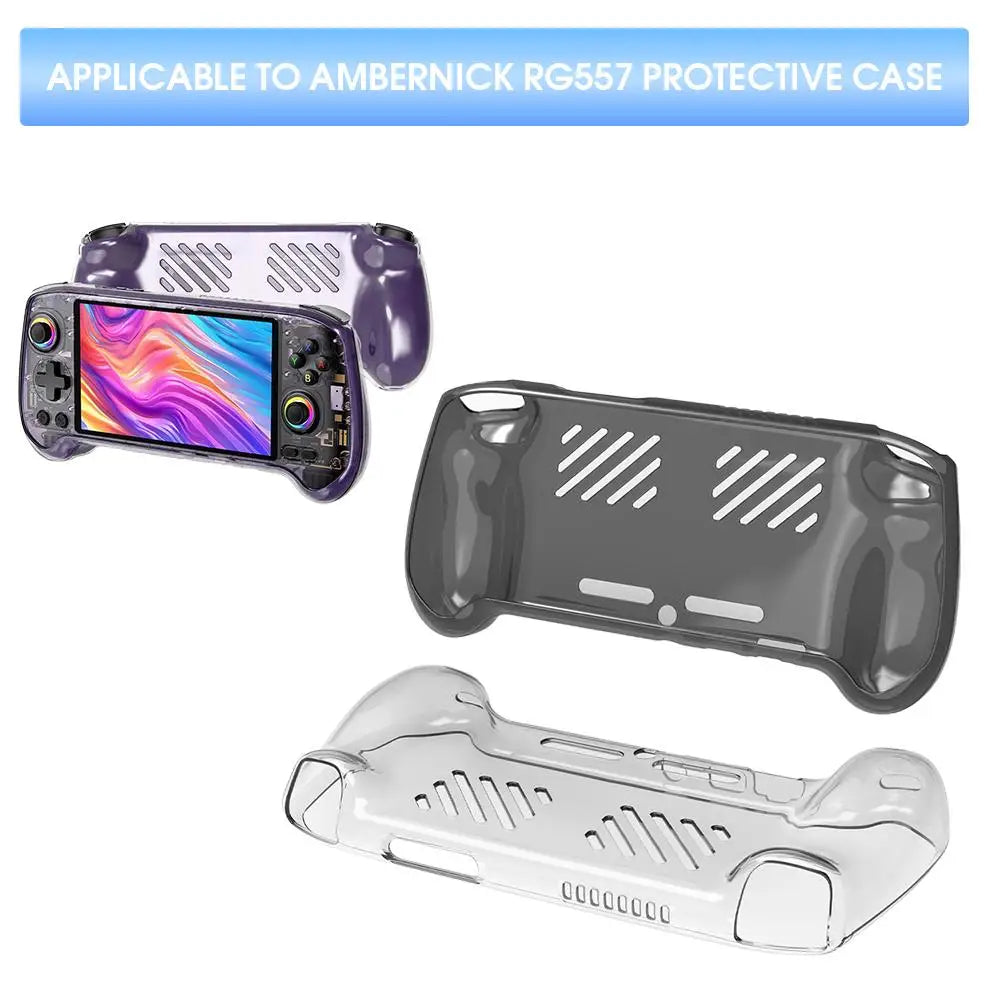 Transparent TPU Case for Anbernic RG557 Anti-Scratch Cover