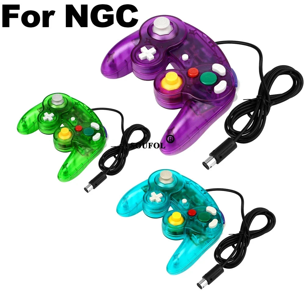 New Wired Game Controller for GameCube NGC Single Button Wired Gamepad Joystick for NGC Game Console